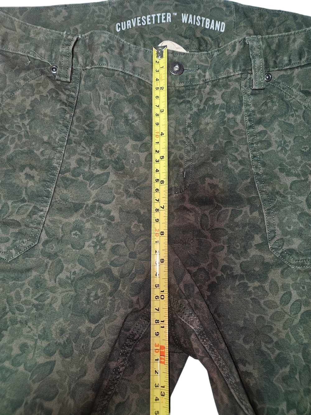 Duluth Trading Co Fkex Fire Hose Olive Floral Camo Cargo Pants 14x29, 8 Pockets! - Picture 4 of 13